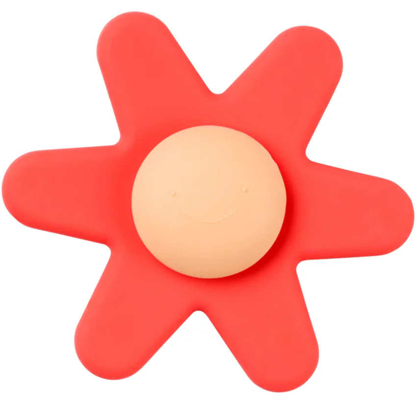 Badspeelgoed - Spinner bloem - Silicon - Roze 