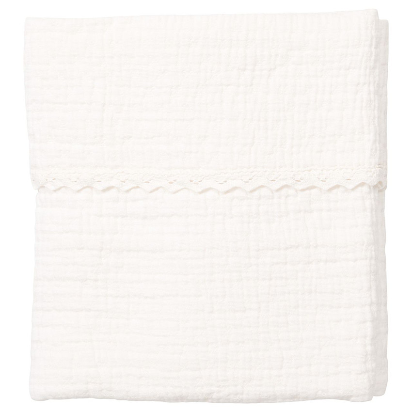 Couverture berceau Coton Lace Elba Milky 75x100 TOG 0,7 