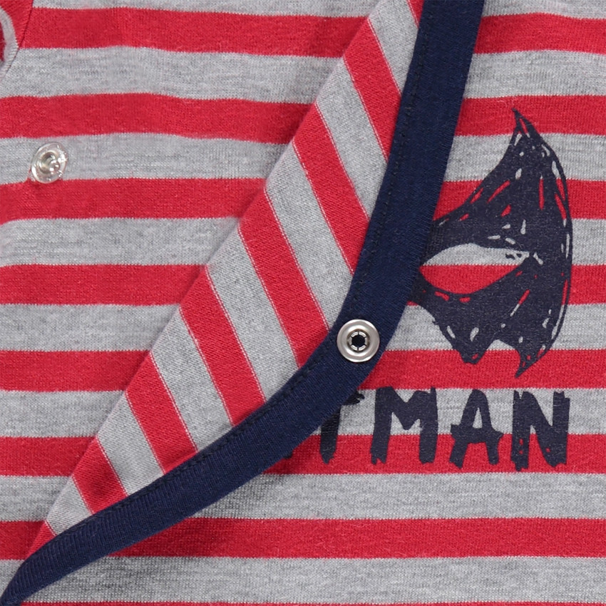 Body manches longues rayé print BATMAN 