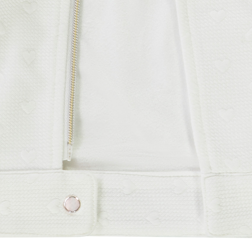 Jack van molton met hartjes in jacquard voor meisjes 