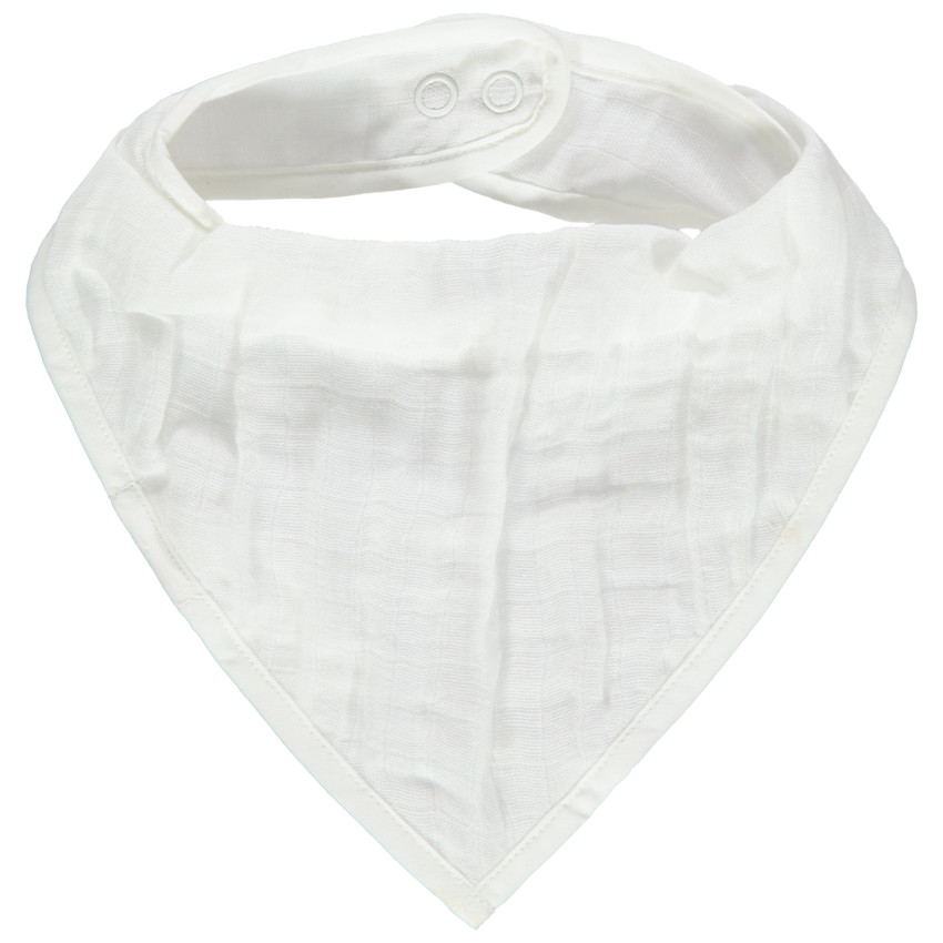Bavoir forme bandana en coton 
