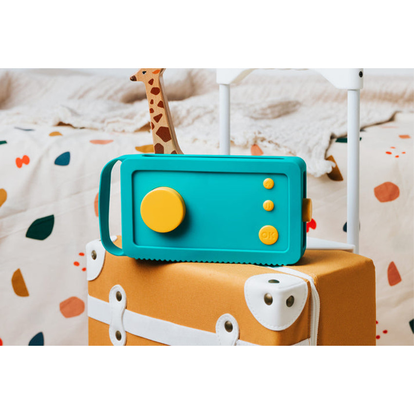 Beschermhoes voor verhaalmaker Odile blauw 