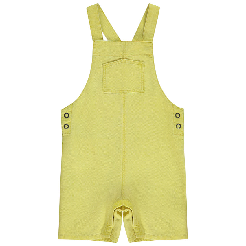 Salopette courte unie pour bébé garçon 