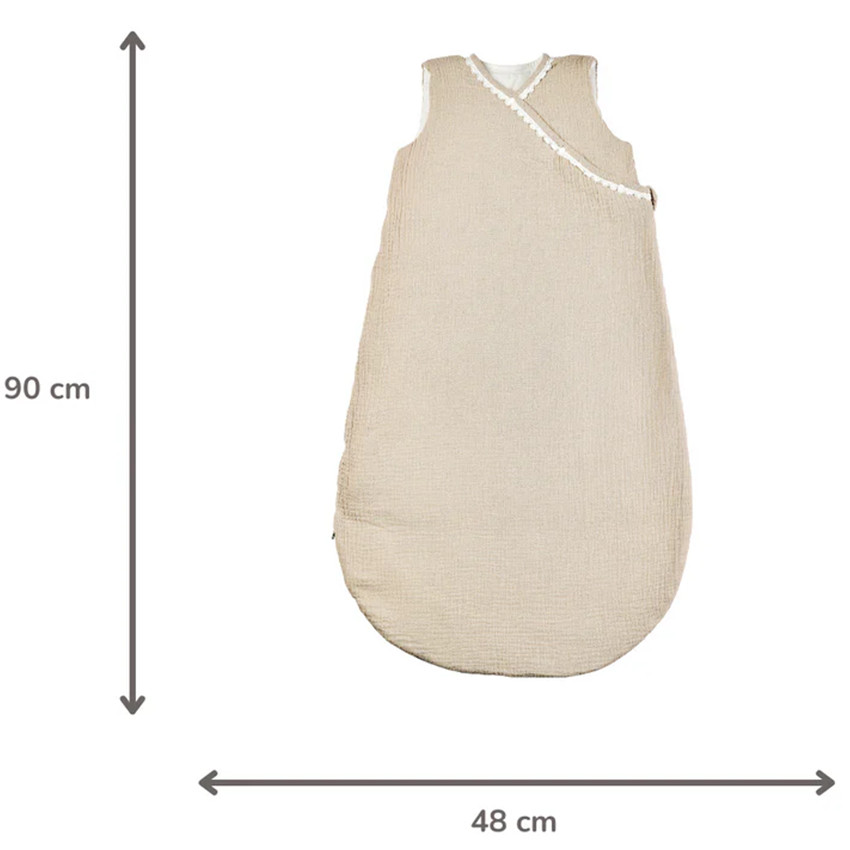 Slaapzak zonder mouwen - 90 cm - Fanfan - Zand 