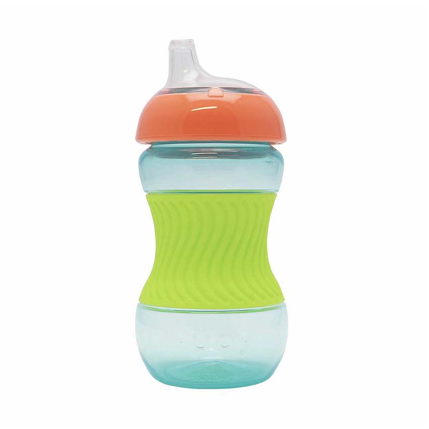 Mini tasse d'apprentissage avec grip en silicone 180 ml vert 