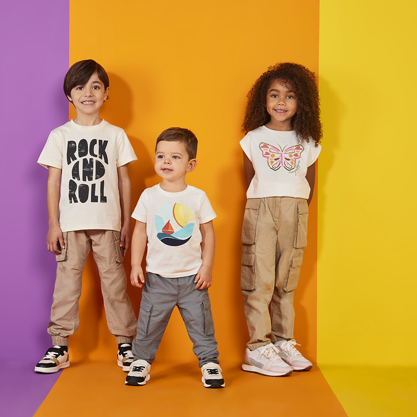 Cargo broek met plooie-effect voor meisjes 