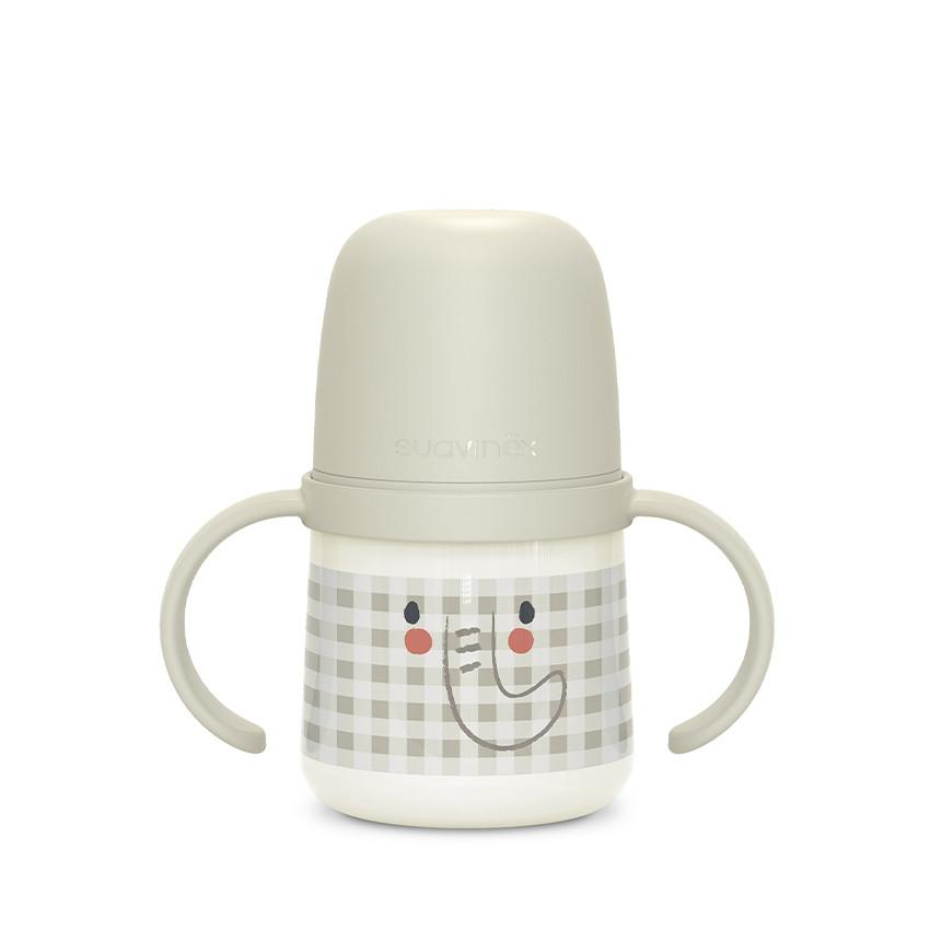 Zuigfles met handvatten 150 ml Night & Day olifant 