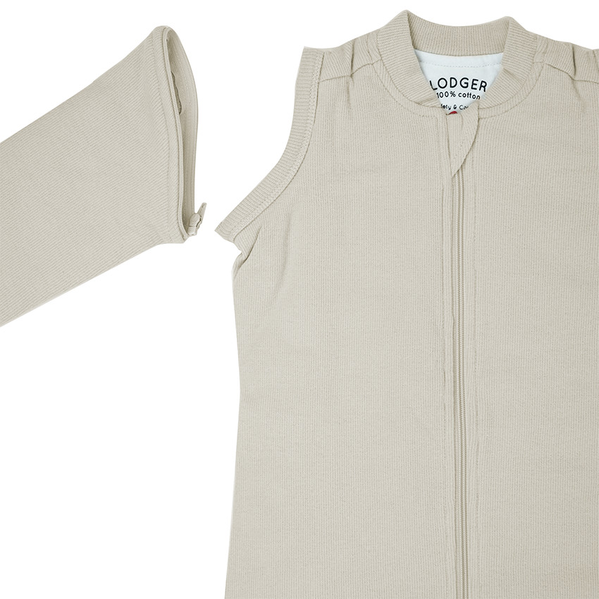 Gigoteuse hiver Hopper manches amovibles 4-12mois Rib Blanc 