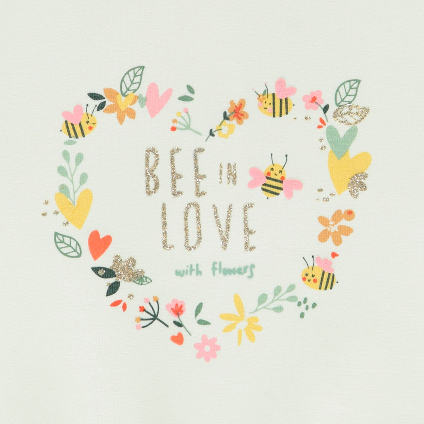 Joggingensemble met geborduurd sweatshirt voor baby meisje 