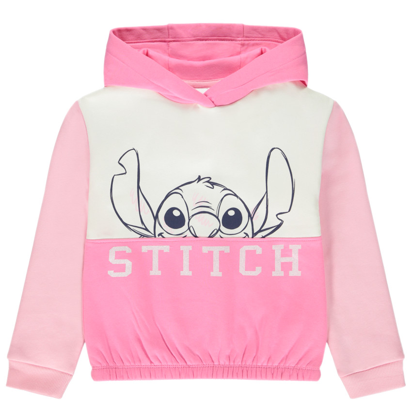Sweatshirt fleece met colour block effect Stitch Disney voor meisjes 