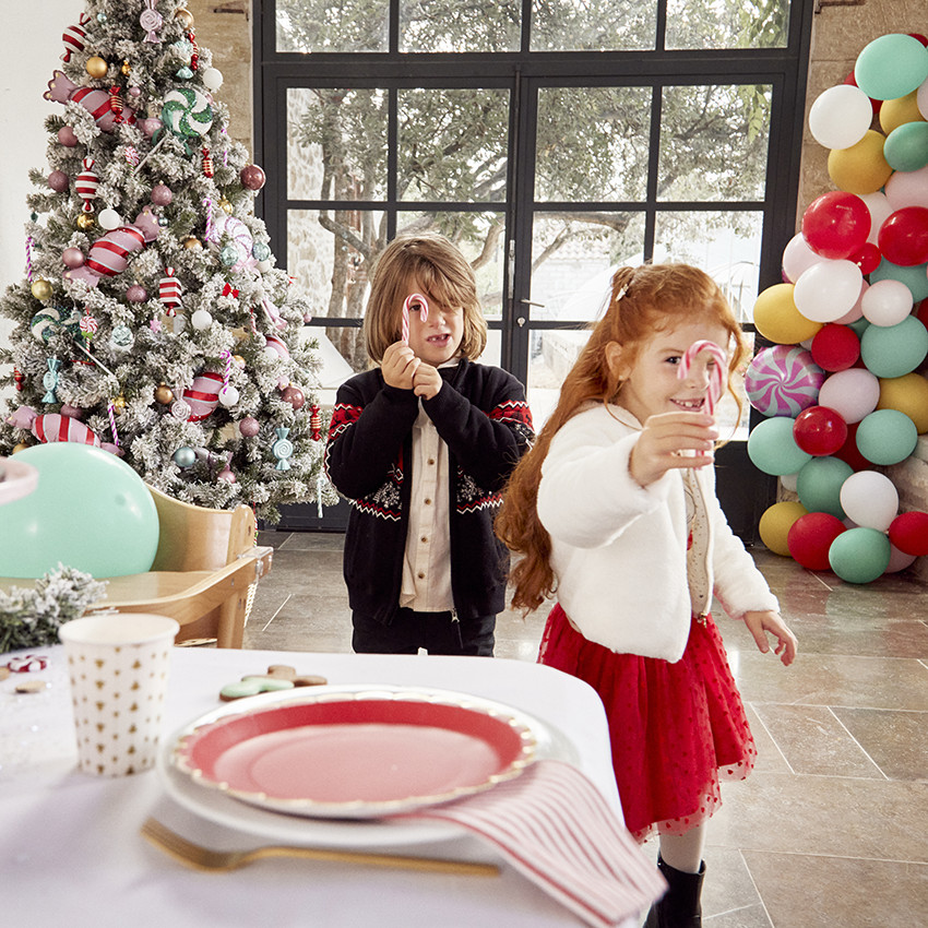 Gilet in imitatiebont voor meisjes 