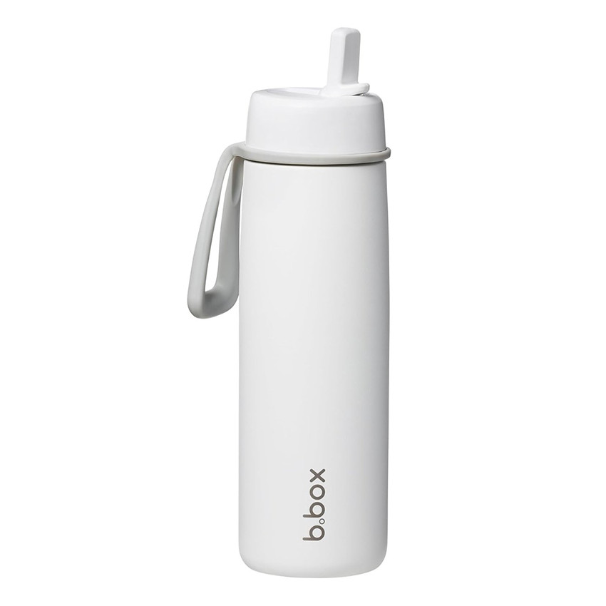 Gourde isotherme avec paille Flip Top 690ml White Out 