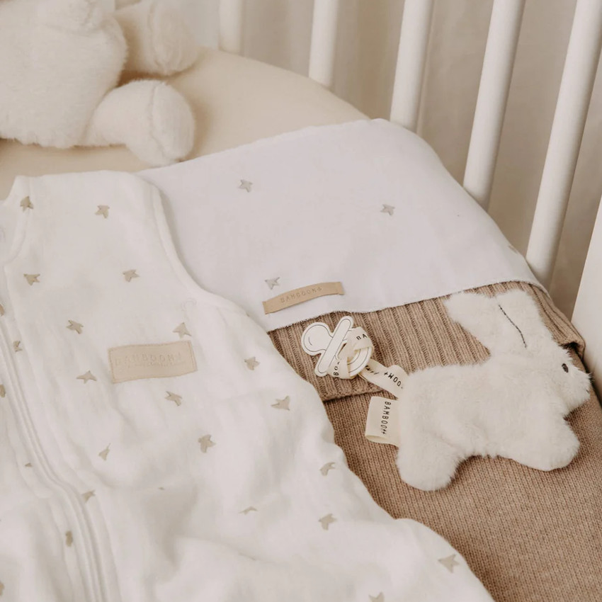Attache sucette doudou - Lapin - Warm White 