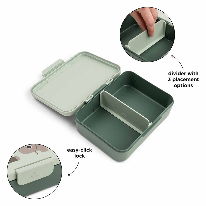 Lunchbox avec séparateur Tiny Trails Vert 