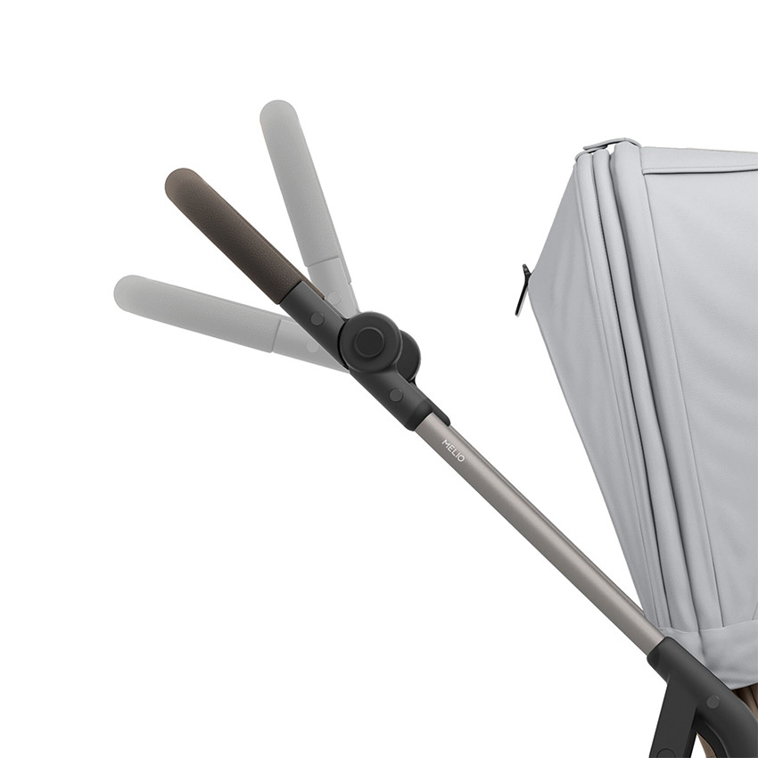 Poussette compacte légère Melio 4 taupe/fog grey 