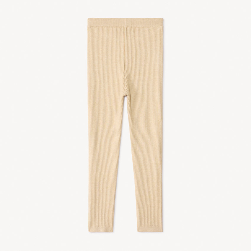 Gebreide effen ribonderbroek met decoratieve strik voor meisjes 