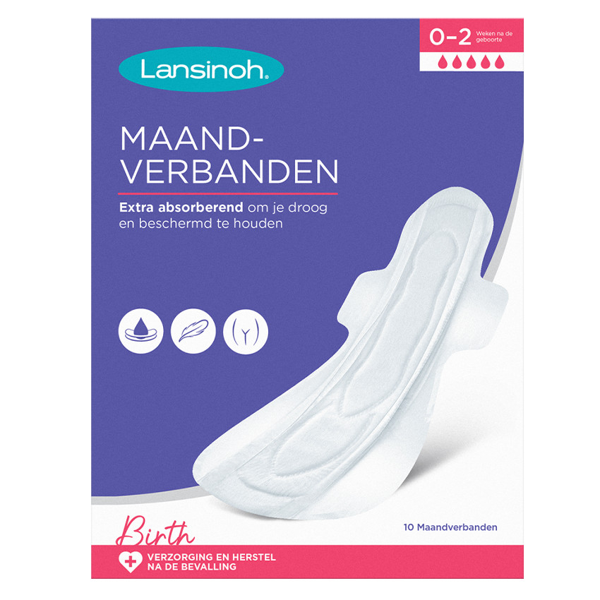 Pack de 10 serviettes post-partum Extra-Absorbantes 