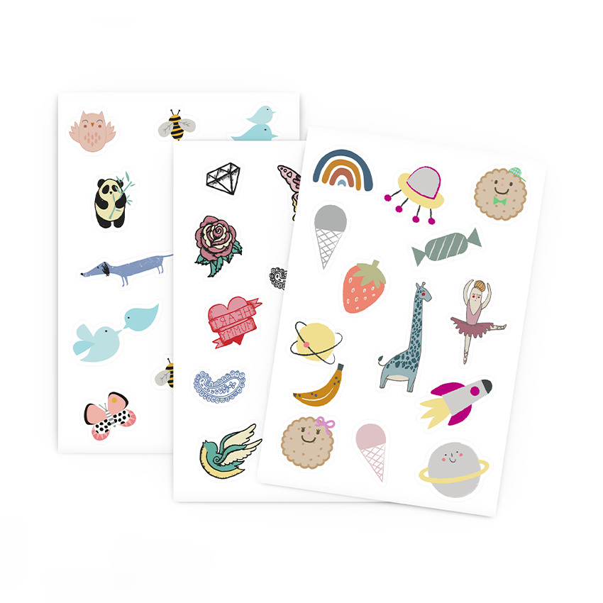 Set van 14 citroenolie muggenstickers 