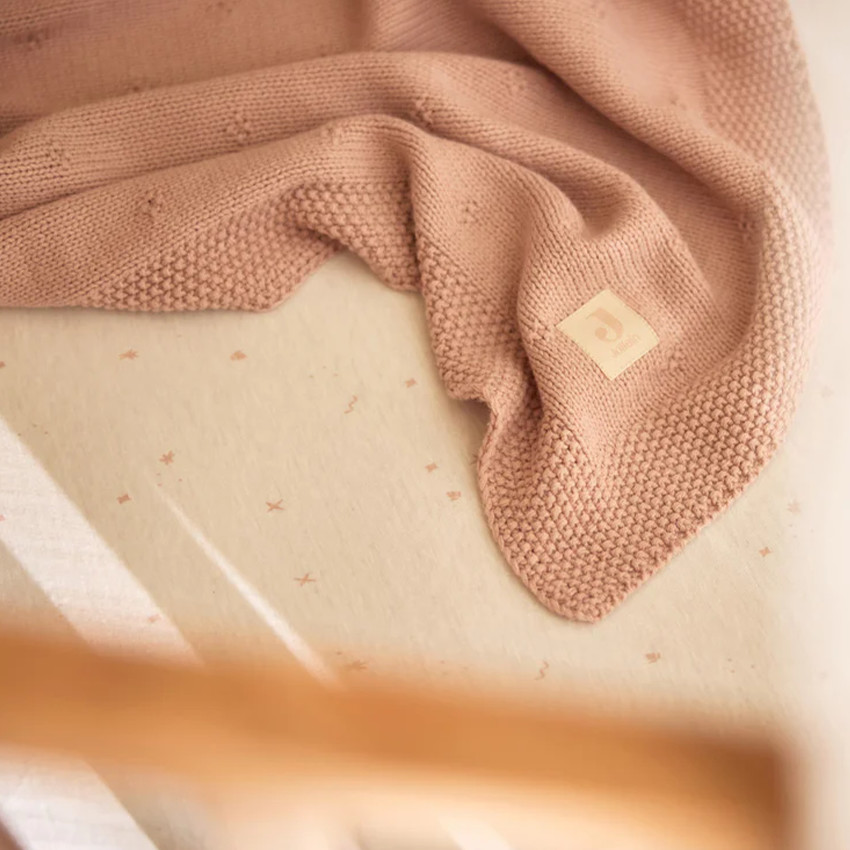 Deken bed Cosy Knit 100x150 cm Wild rose 