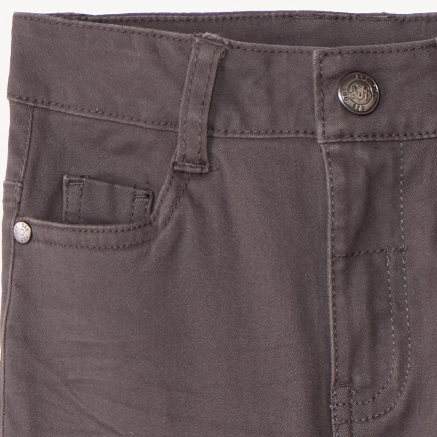 Slim fit jogging twill met crinkle-effect jongens 
