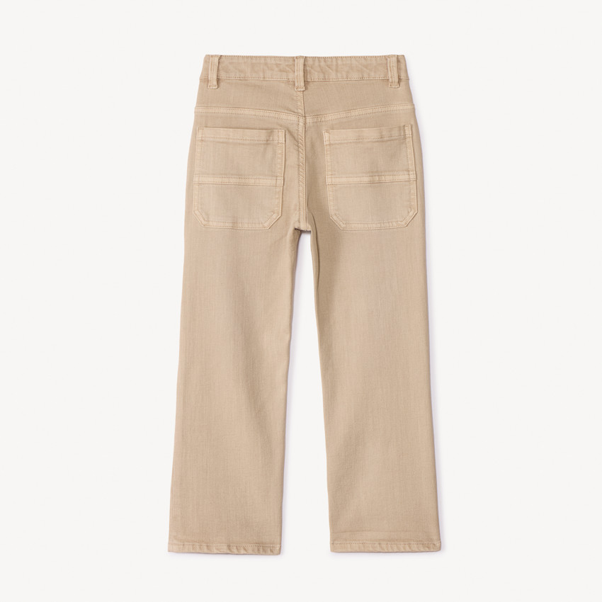 Jean droit en denim uni surteint pour garçon 