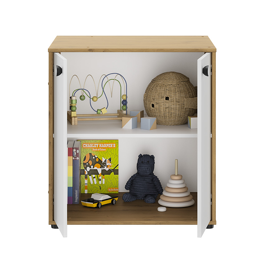 Lit combiné évolutif en chêne Arthur 