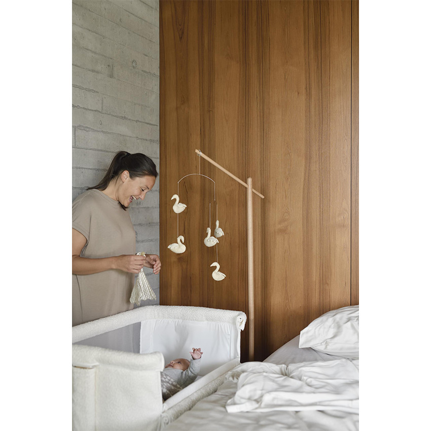 Berceau Co-dodo Side-By-Side Naturel Bouclé Crème 