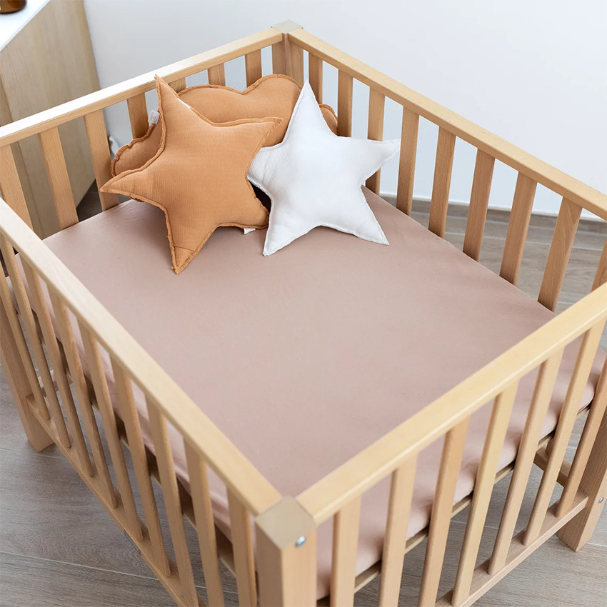 Drap housse Parc Jersey Natural 75x95cm  