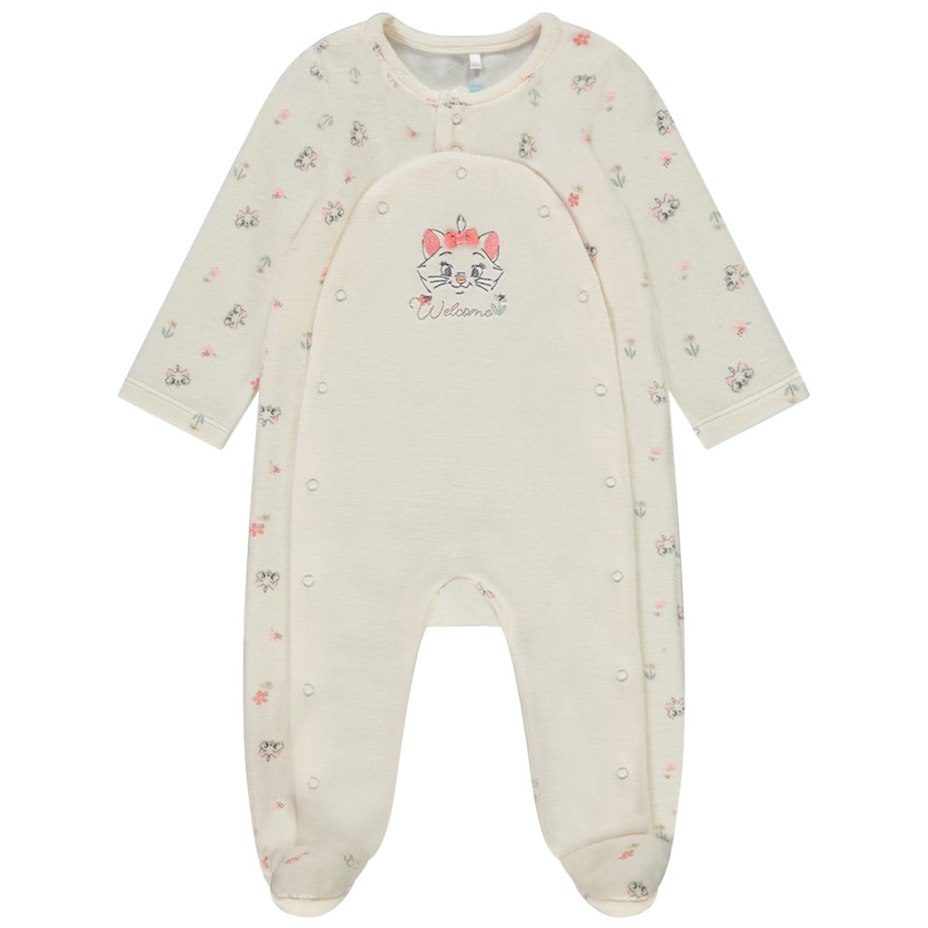 Dors-bien en velours imprimé Marie Disney pour bébé fille 