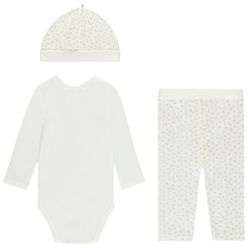 Ensemble 3 pièces Baby 2025 imprimé tacheté pour bébé 