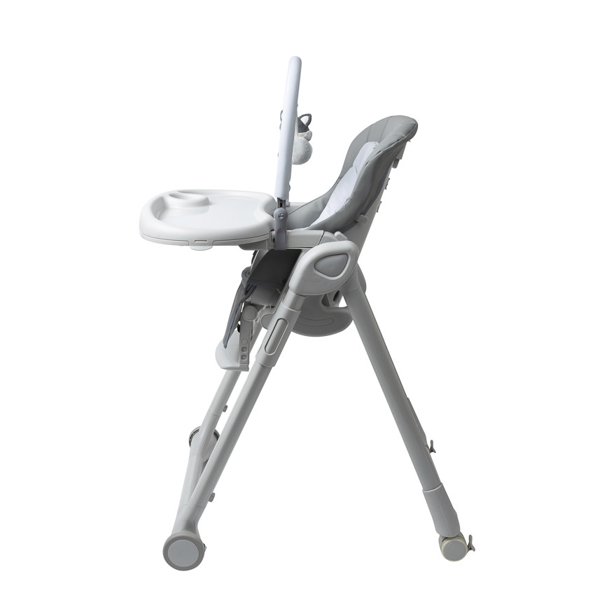 Chaise haute réglable multifonctions Harper gris 