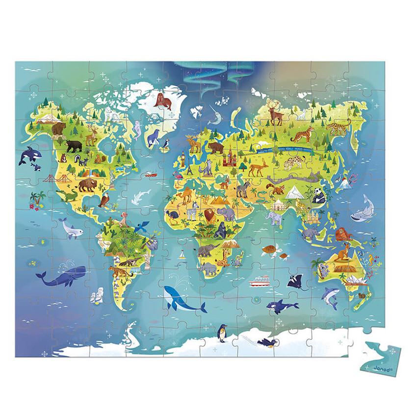 Puzzle Monde 100 pièces 