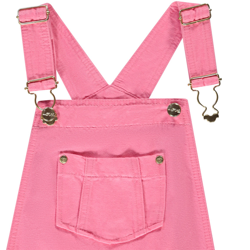 Salopette courte unie en lyocell pour fille 