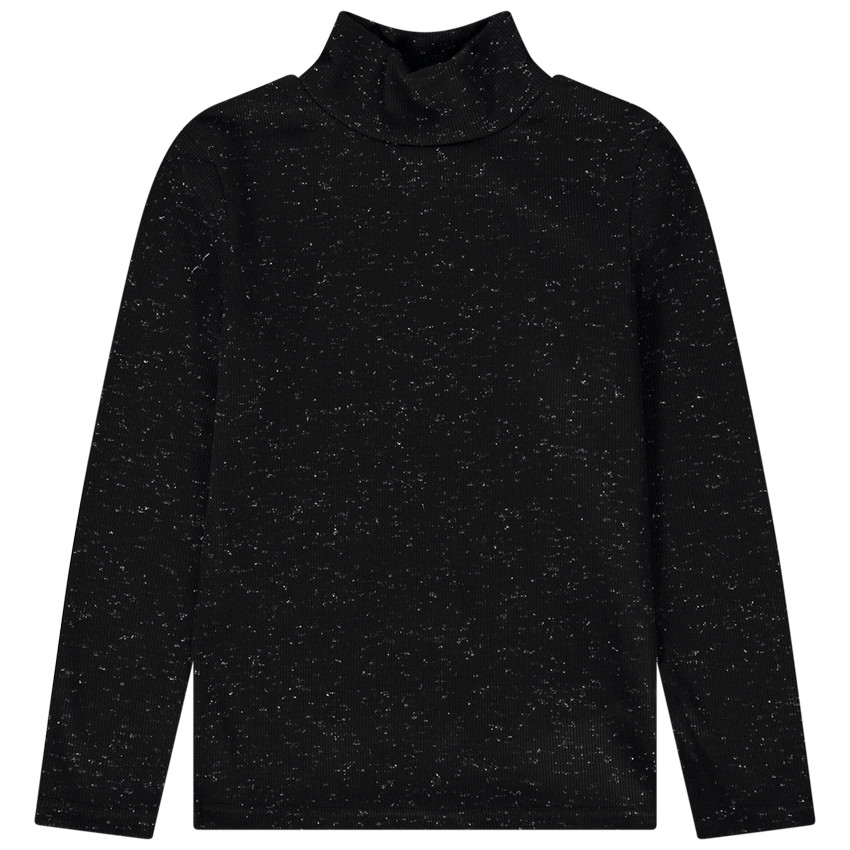 Ondertrui col cheminée in jersey voor meisjes 