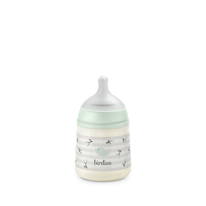 Biberon 150ml avec tétine SX Pro S Birdies vert 