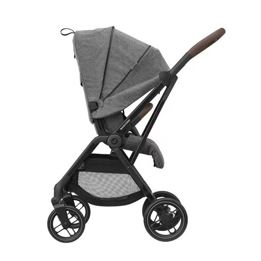 Poussette Leona 2 ultra compacte - Select Grey/ Brown leather 