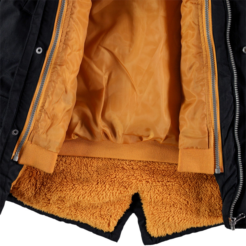 Parka 2 en 1 doublée sherpa pour enfant garçon 