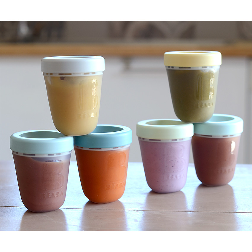 Set de 3 pots de conservation en silicone 200ml - Spring 