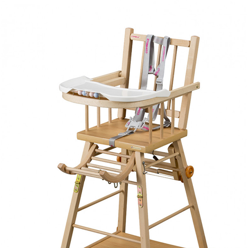 Sangles de chaise haute à 5 points, sangle de sécurité pour chaise haute en  forme de croisement en nylon pour poussette