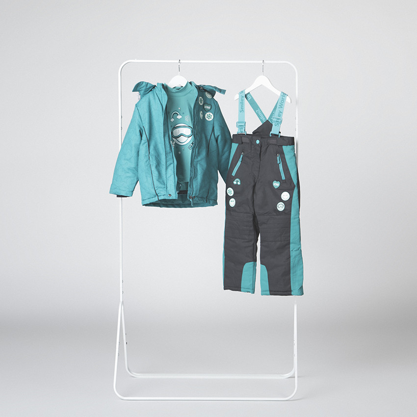 Waterafstotende skibroek met Smiley-badges en zakken met ritssluiting 