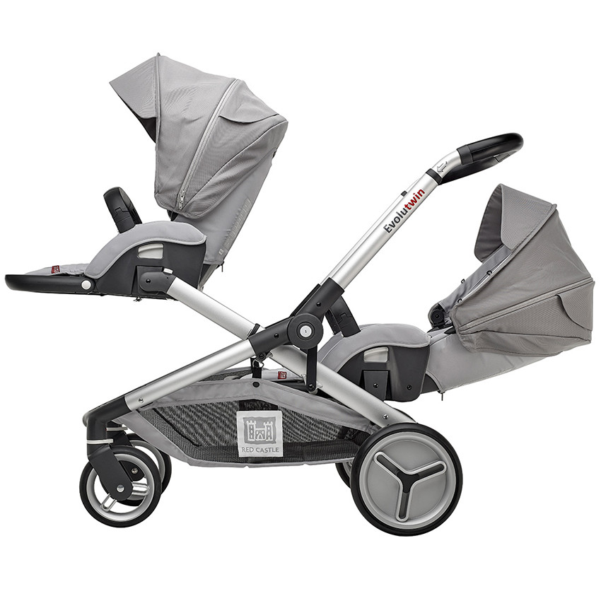 Poussette jumeaux Evolutwin® - Gris 