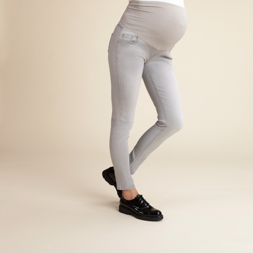 Zwangerschapsjeans met slanke pasvorm en hoge hoofdband 
