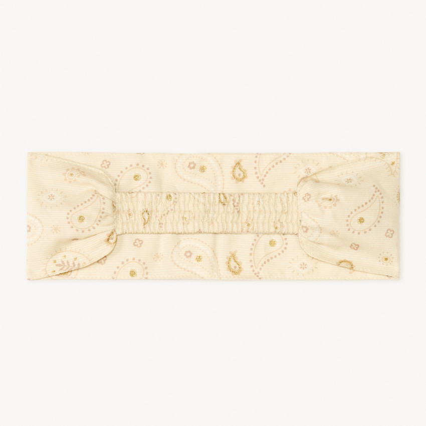 Bandeau large imprimé cachemire pour fille 