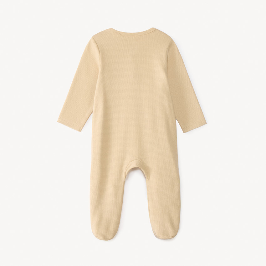 Dors-bien manches longues en nid d'abeille avec motifs ourson pour bébé garçon 