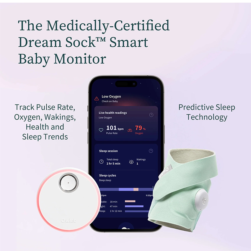 Dream Sock moniteur de sommeil Appli Gsm Wi-Fi Mint 