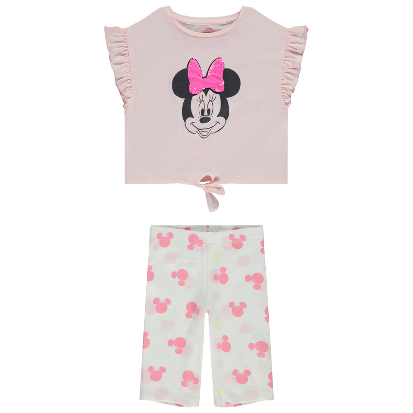 Twee-delige Minnie Disney set met magische pailletten voor meisjes 