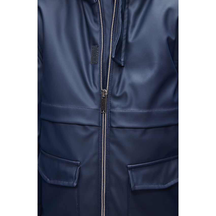 Parka gomme avec doublure rayée pour garçon 