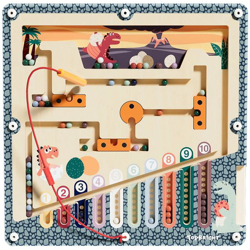 Labyrinthe d'œufs de dinosaures en bois 36m+ 