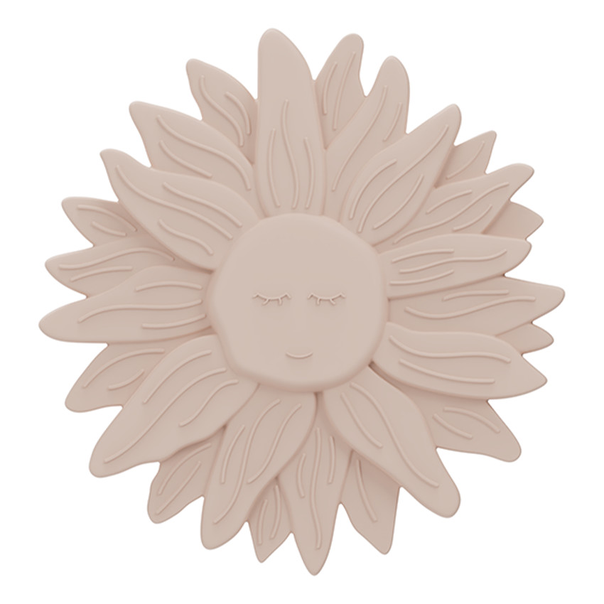 Anneau de dentition silicone Tournesol Rose 