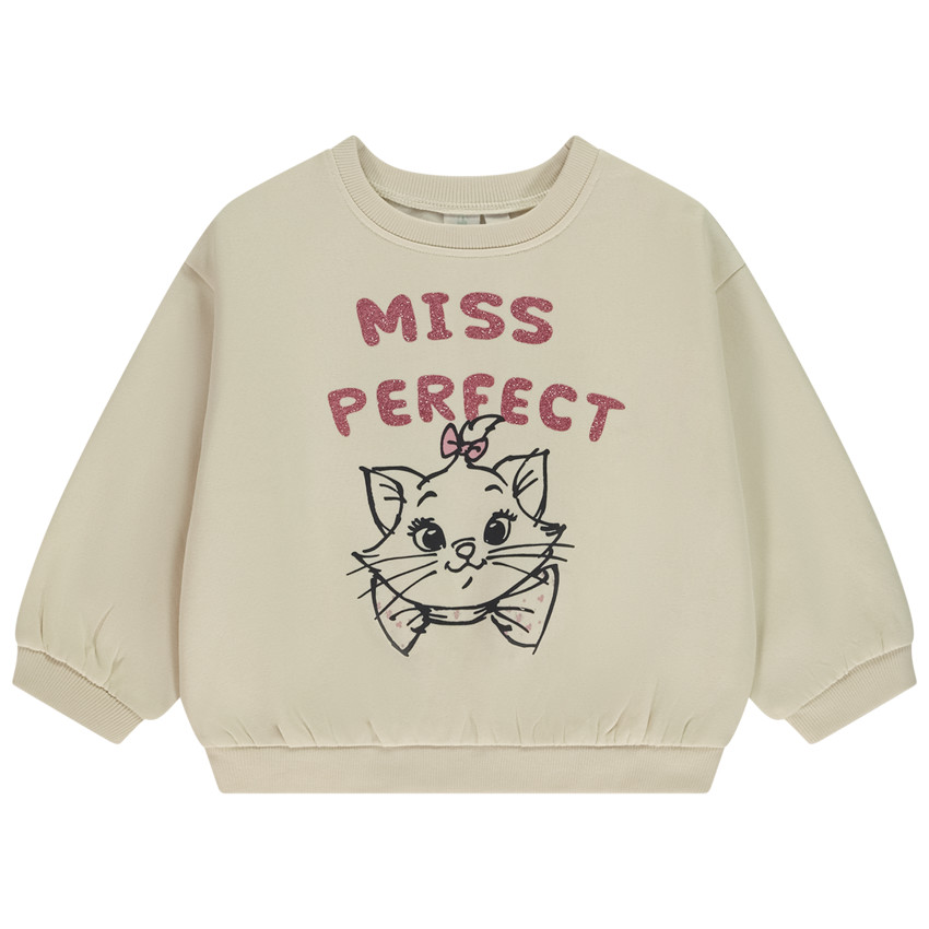 Sweatshirt met lange mouwen oversize fleece Marie Aristochats Disney meisjes 